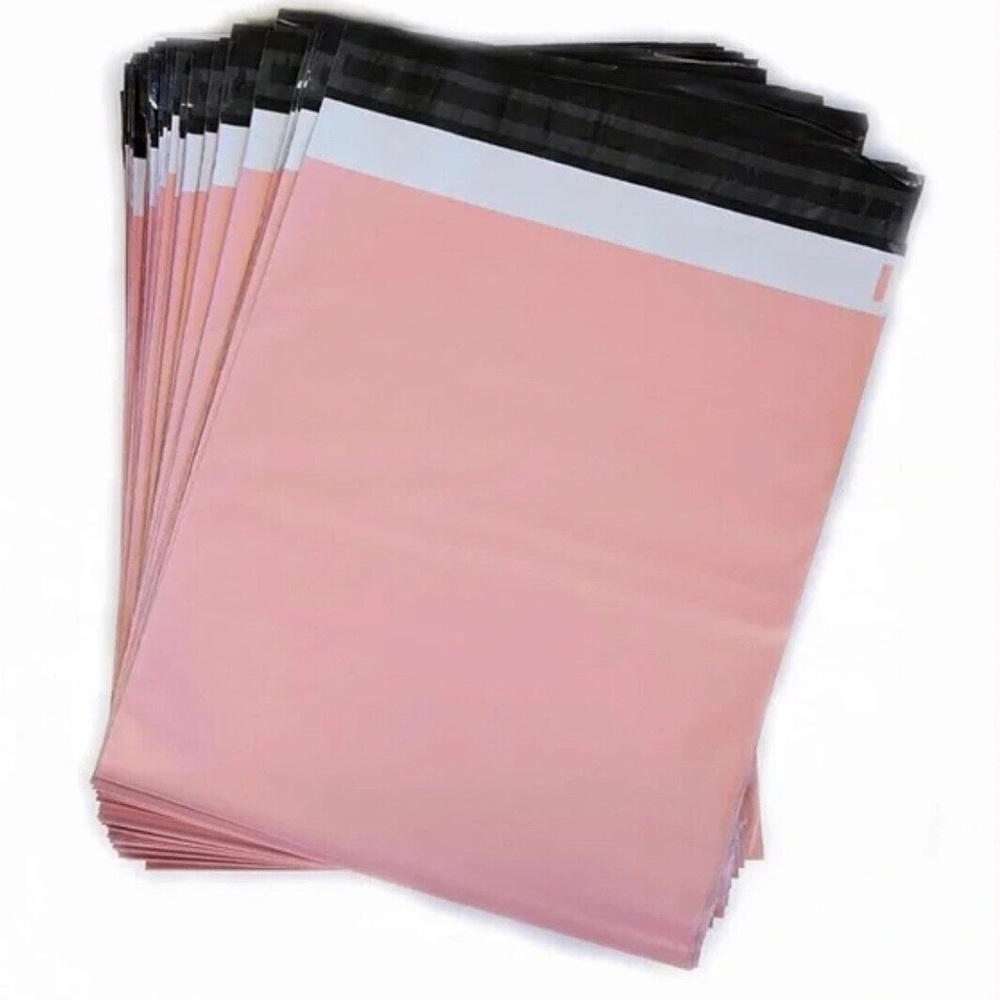Pack of 50 12x15 in light bubblegum pink polymailers plastic bag shipping new